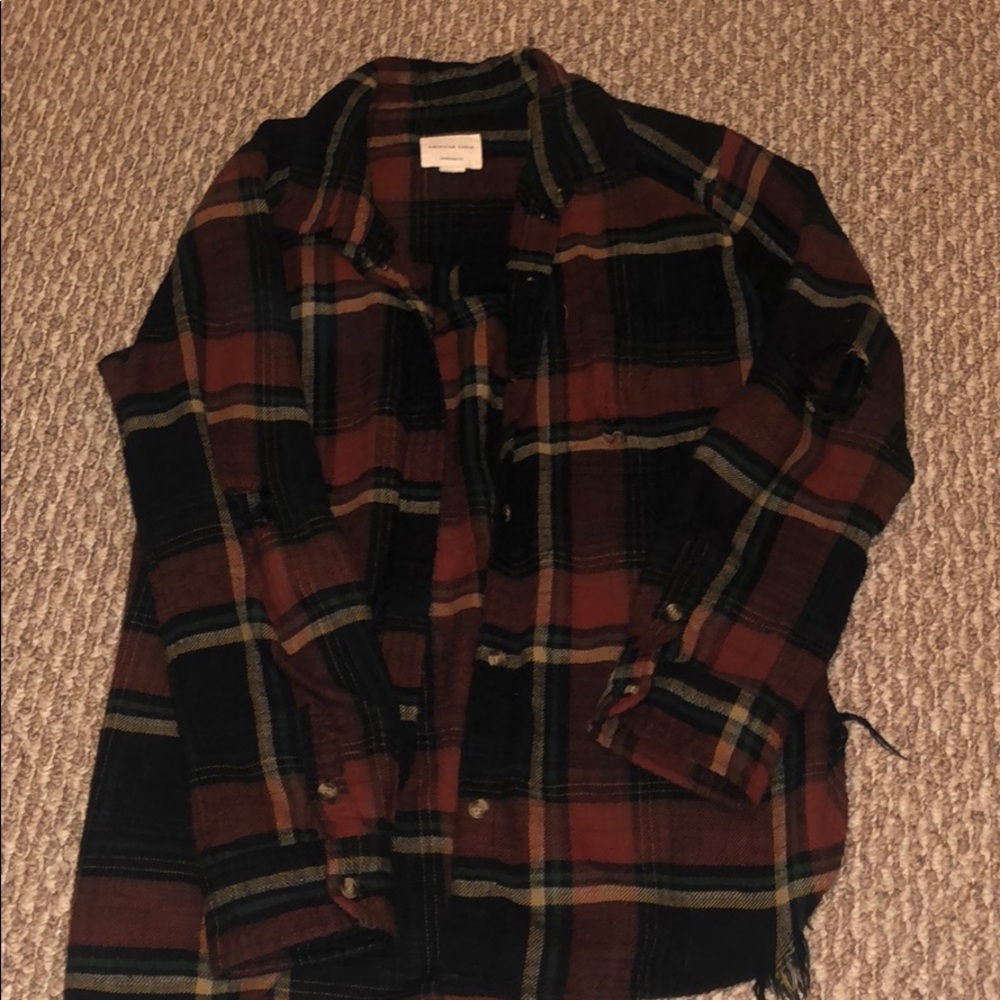 Boyfriend Distressed Flannel